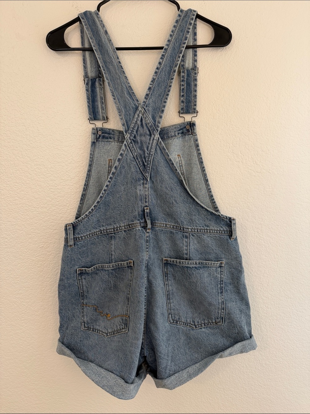 Free People Women's Ziggy Cotton Adjustable-Straps Shortalls Size Small - Picture 4 of 9